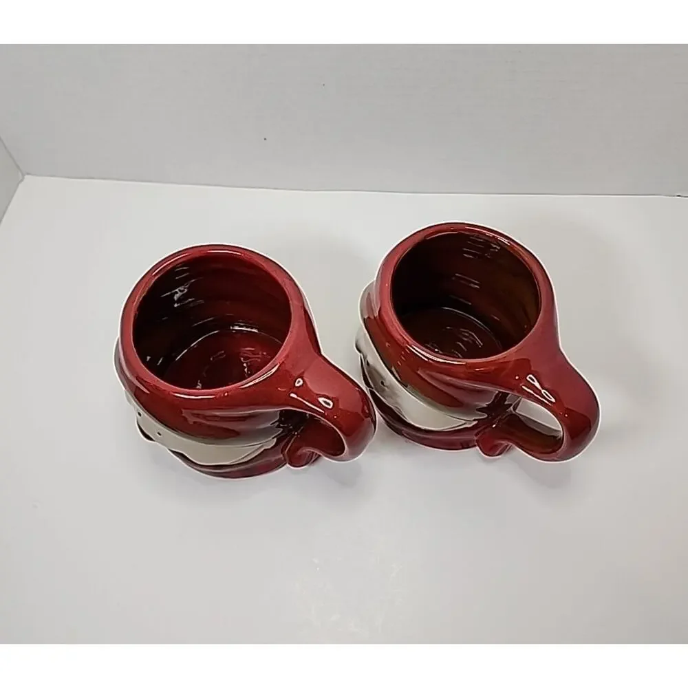 Snowman Holiday Cocoa Mug Target 2010 Stoneware Ceramic 16 oz Coffee, Tea Qty 2